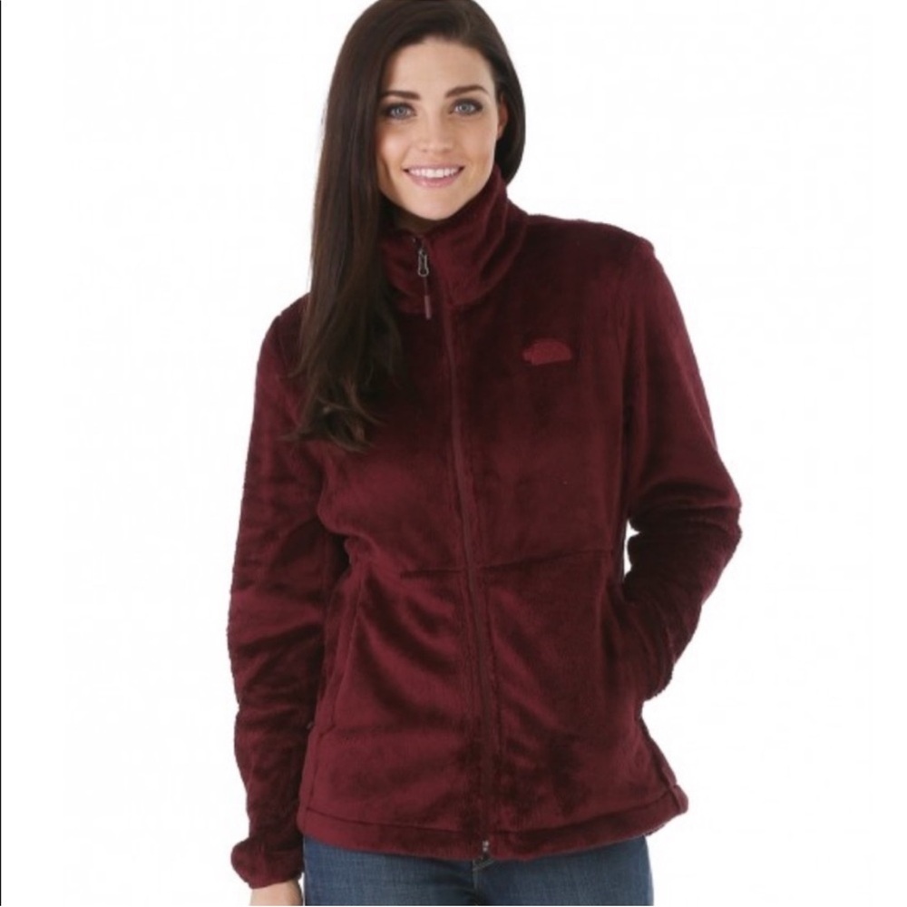 The North Face Women’s Osito Jacket Burgundy Size L Fleece - Picture 1 of 12